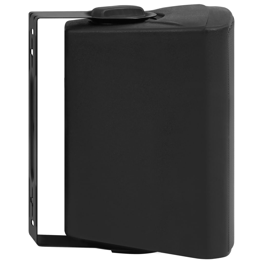 Wall-mounted Stereo Speakers 2 pcs Black Indoor Outdoor 80 W